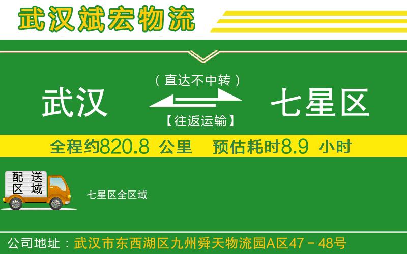 武漢到七星區(qū)物流公司
