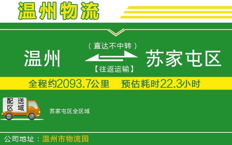 溫州到蘇家屯區(qū)物流公司