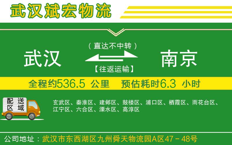 武漢到南京物流專線