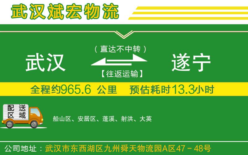 武漢到遂寧貨運專線