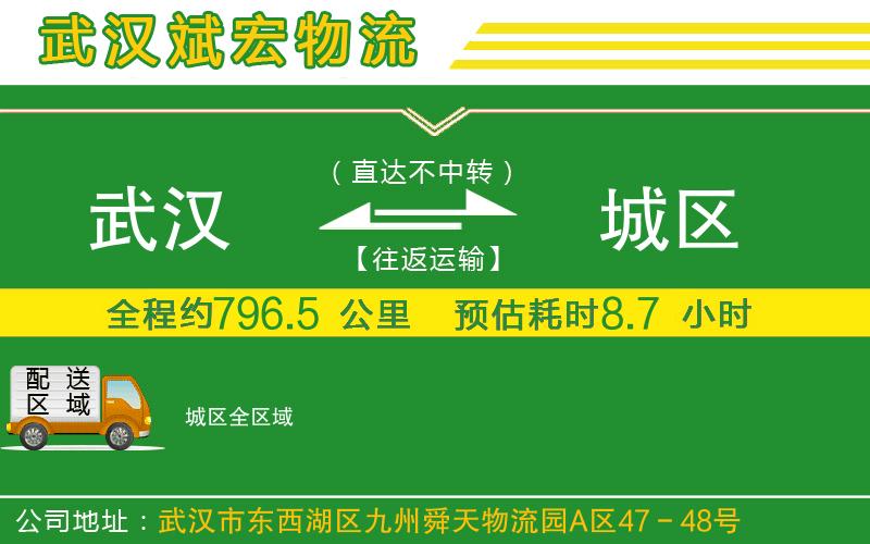 武漢到城區(qū)貨運(yùn)專線