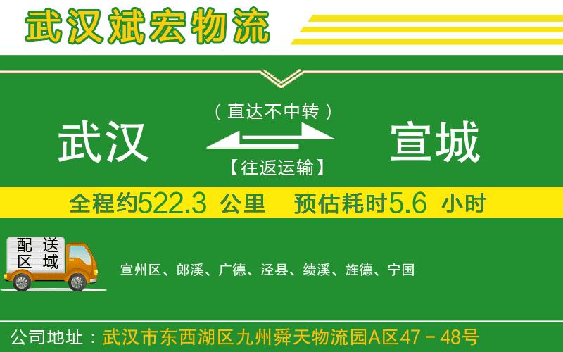 武漢到宣城物流專線