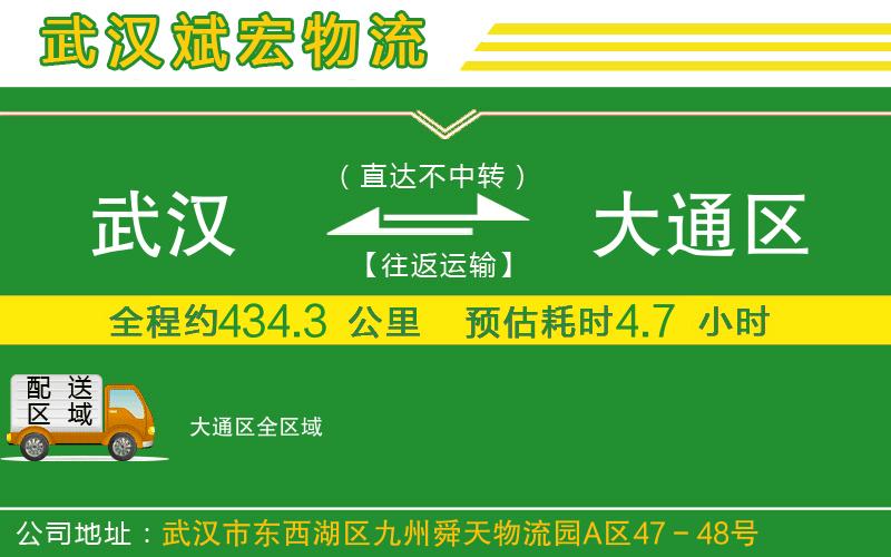 武漢到大通區(qū)貨運公司