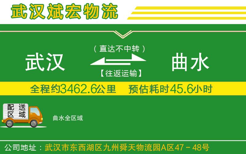 武漢到曲水物流專線