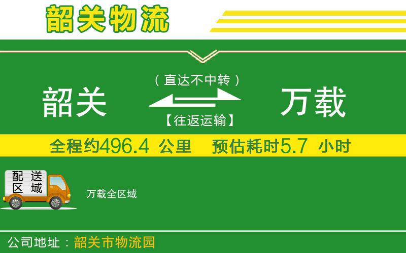 韶關(guān)到萬載物流公司
