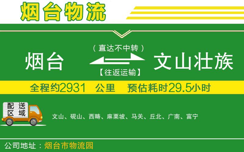 煙臺(tái)到文山壯族苗族自治州物流公司