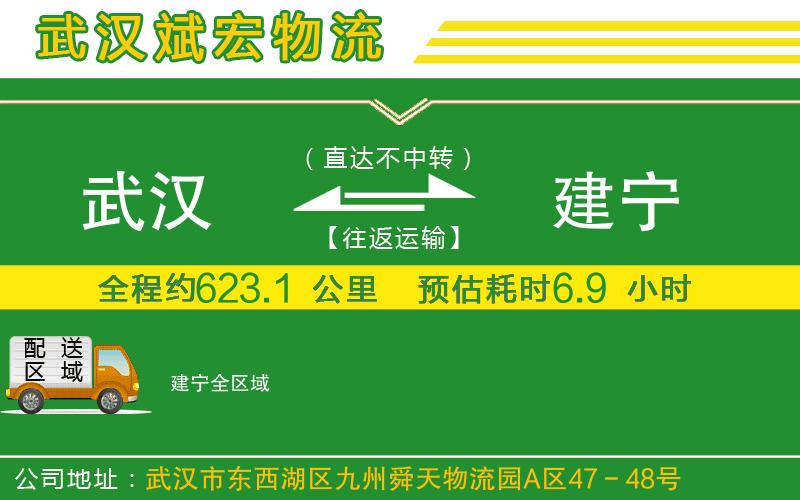 武漢到建寧貨運(yùn)專線