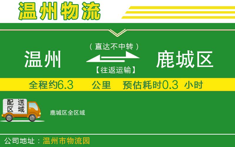 溫州到鹿城區(qū)物流公司