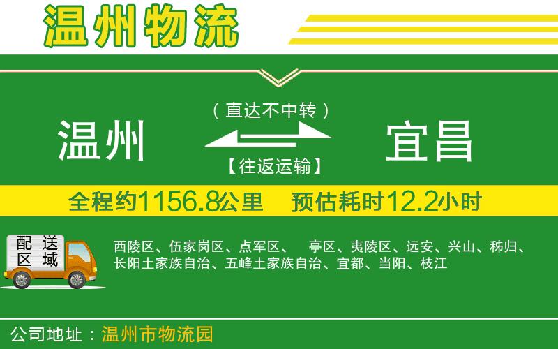 溫州到宜昌貨運專線