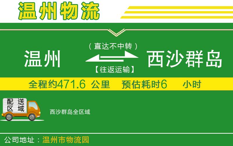 溫州到西沙群島貨運(yùn)專線