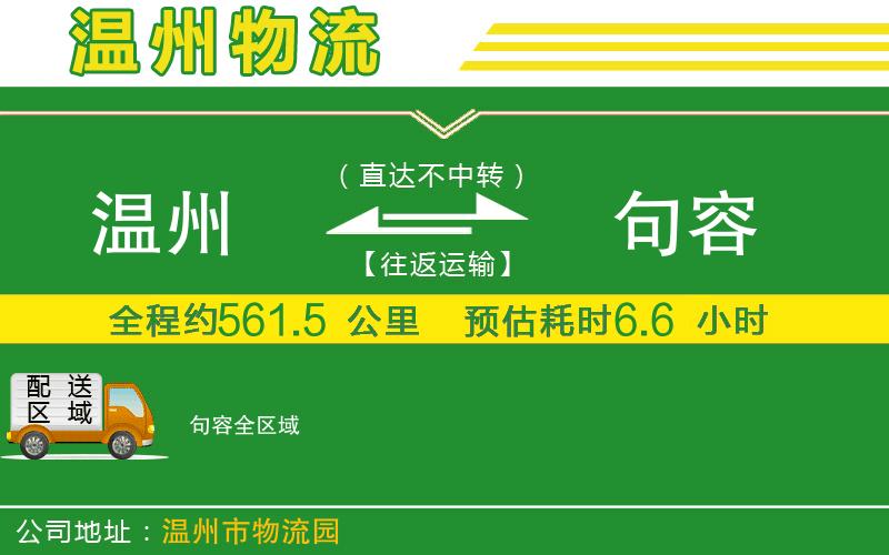 溫州到句容貨運專線