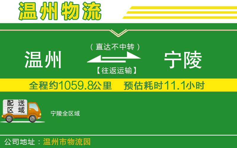 溫州到寧陵貨運專線