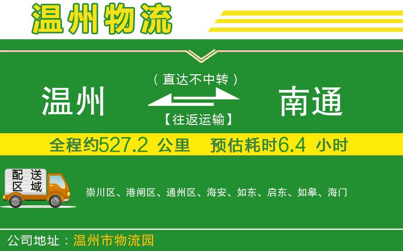 溫州到南通貨運(yùn)專(zhuān)線(xiàn)