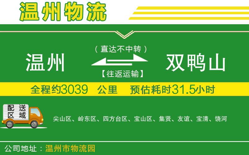 溫州到雙鴨山貨運(yùn)公司