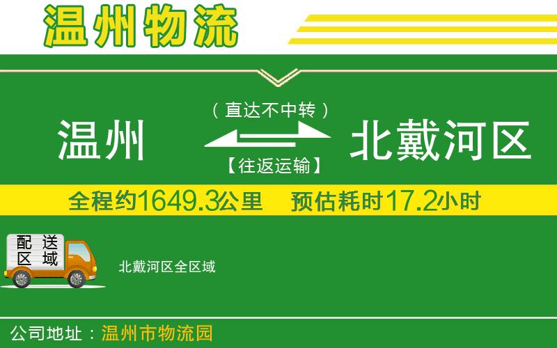 溫州到北戴河區(qū)貨運公司