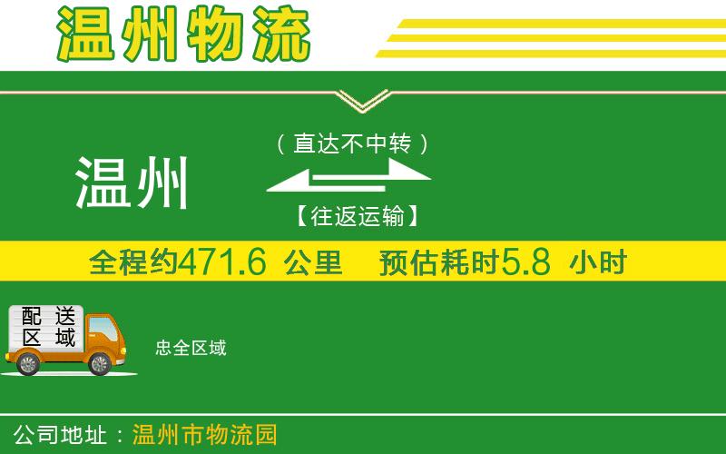 溫州到忠貨運(yùn)專(zhuān)線