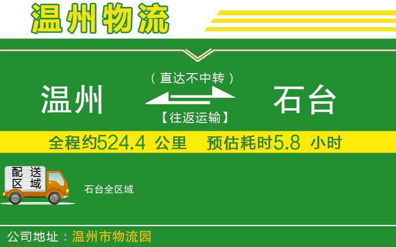 溫州到石臺貨運專線