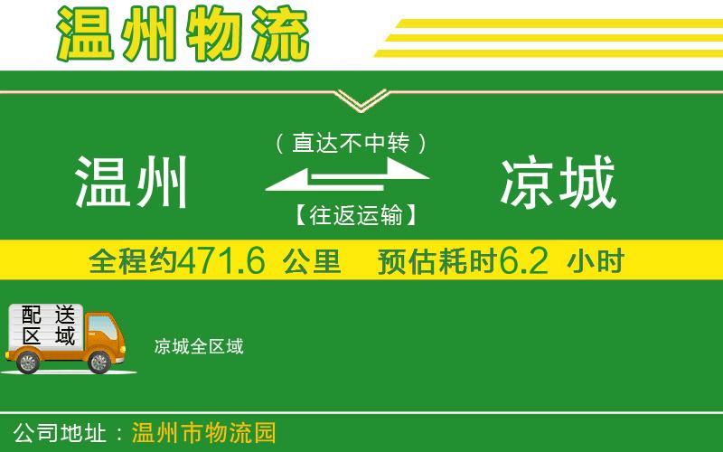 溫州到?jīng)龀俏锪鲗＞€