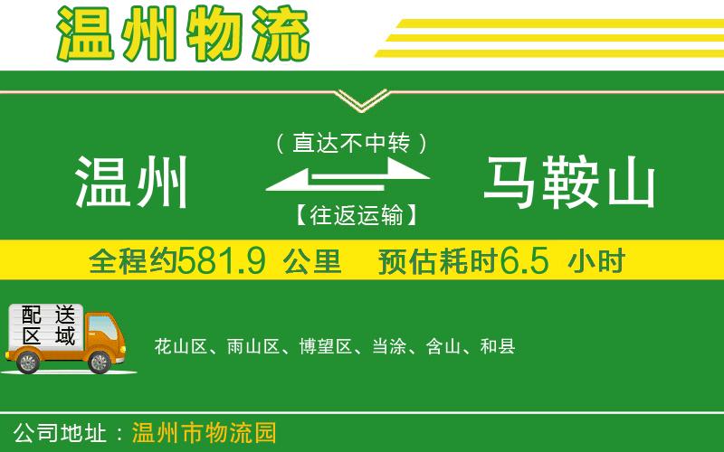 溫州到馬鞍山物流專線